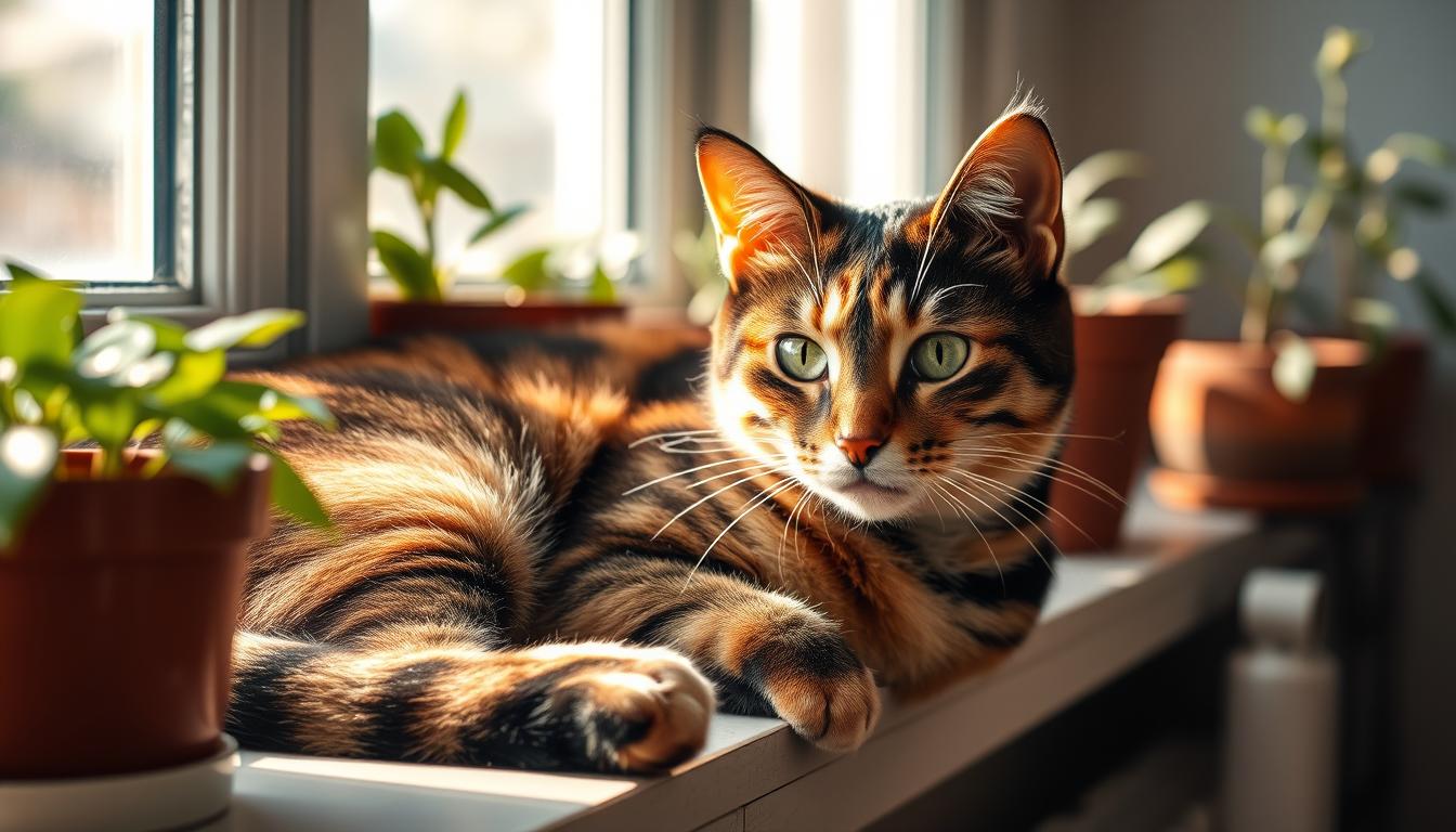 tortoiseshell calico cat