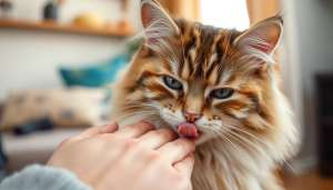 why do cats lick you​
